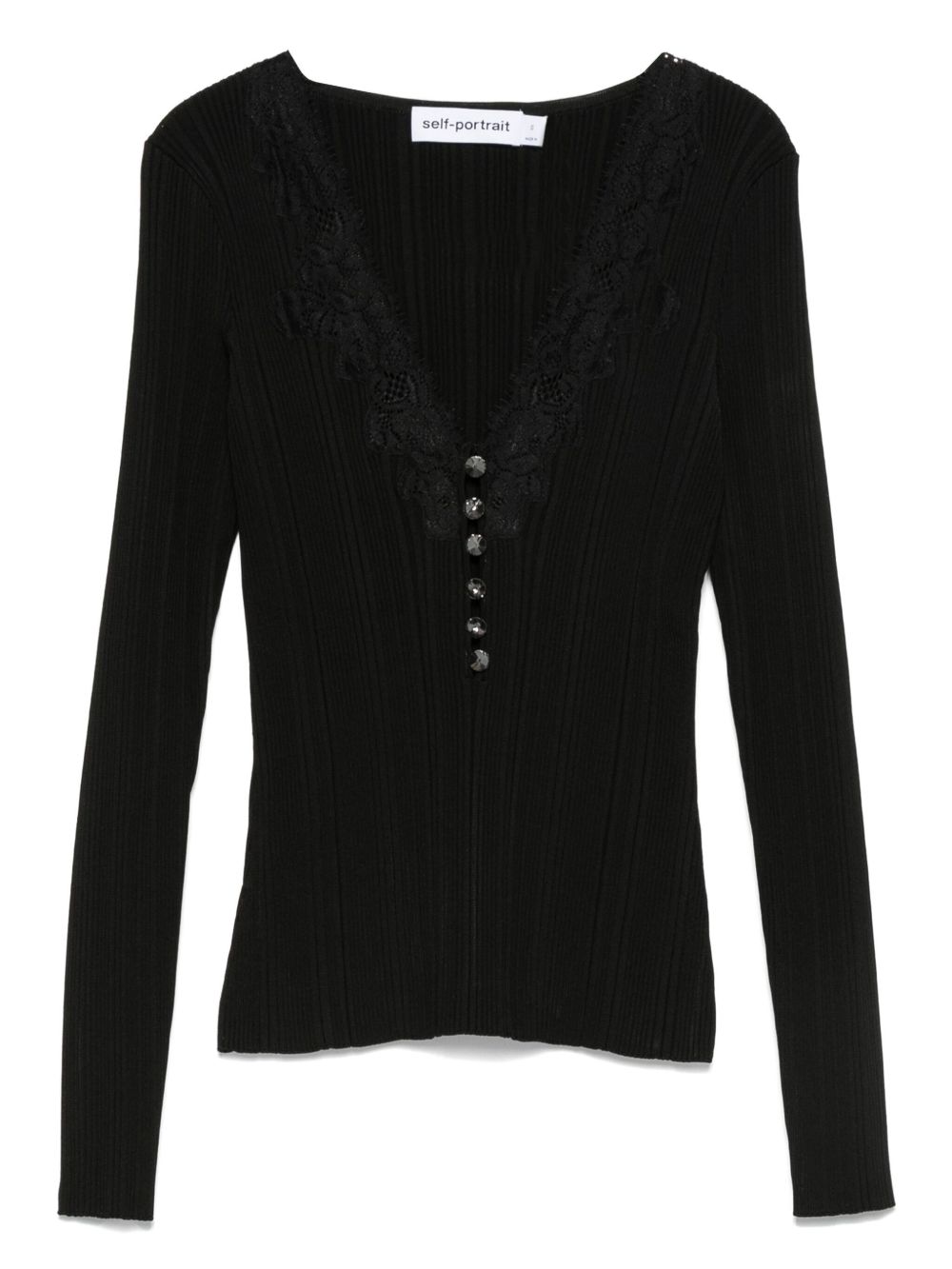 Self-Portrait - Self-portrait Sweaters Black - Topwear