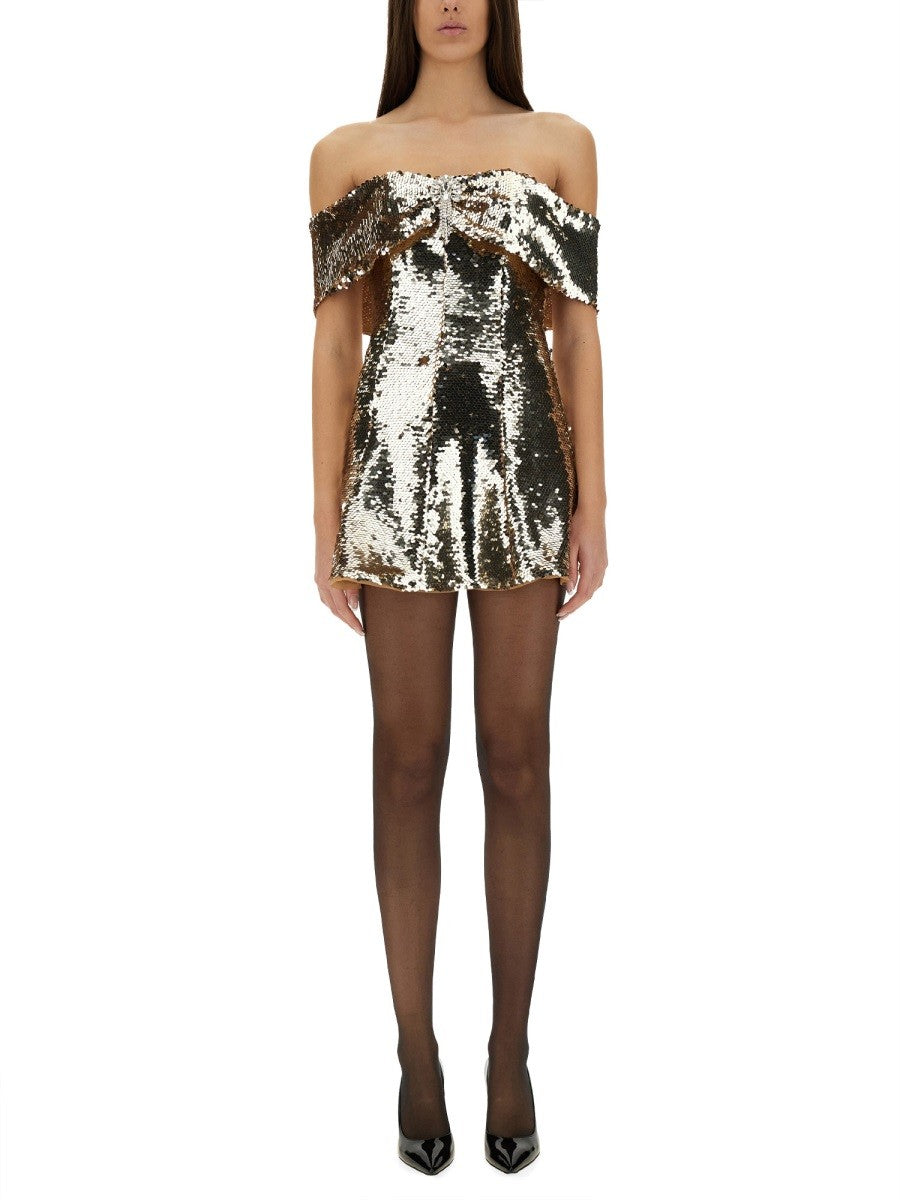 SELF-PORTRAIT - Self Portrait Mini Dress With Sequins - Woman->Clothing->Dresses