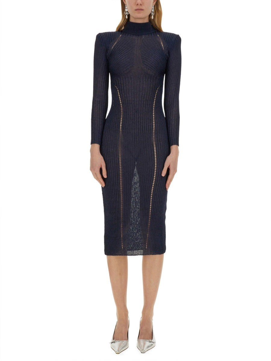 SELF-PORTRAIT - Self Portrait Lurex Knit Maxi Dress - Woman->Clothing->Dresses