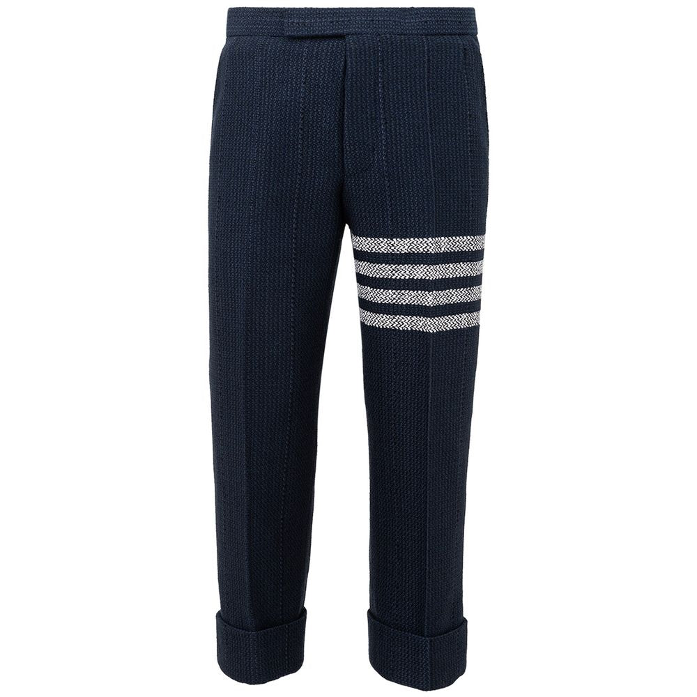 Thom Browne - Thom Browne Blue Acrylic Pants - Men’s Bottoms
