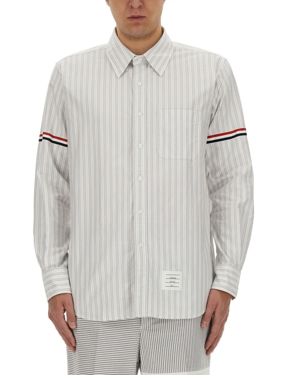 THOM BROWNE - Thom Browne Straight Fit Shirt - Men’s Tops