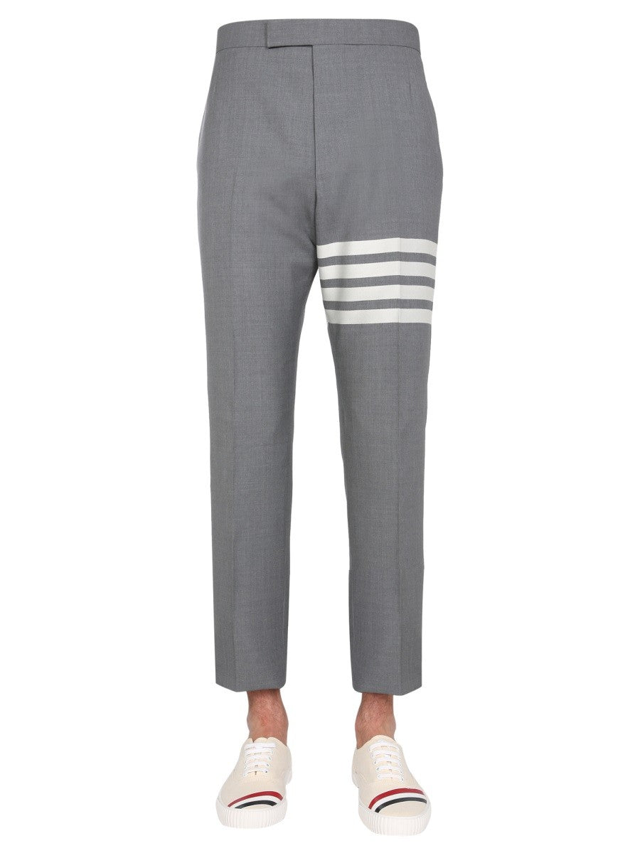 THOM BROWNE - Thom Browne Classic Pants With Martingale - Men’s Pants
