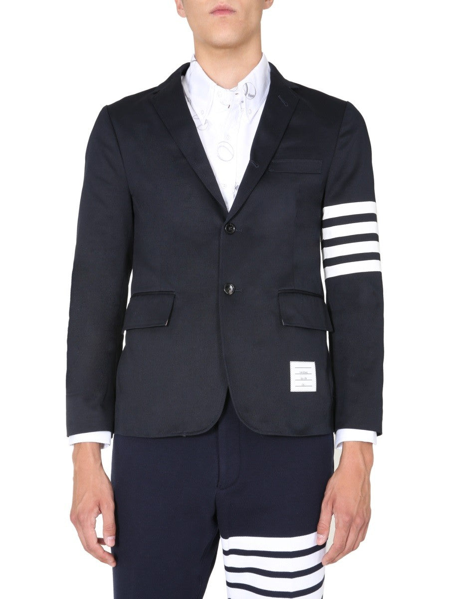 THOM BROWNE - Thom Browne Deconstructed Classic Sports Jacket - Men’s Clothing