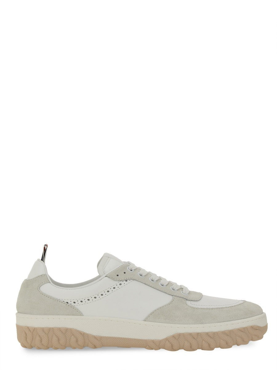 THOM BROWNE - Thom Browne Leather Sneaker - Men’s Shoes