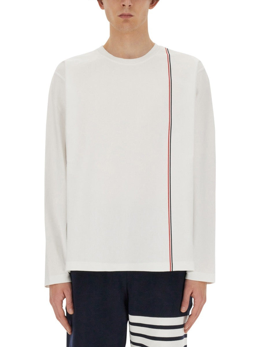 THOM BROWNE - Thom Browne T Shirt With Logo - Men’s Tops