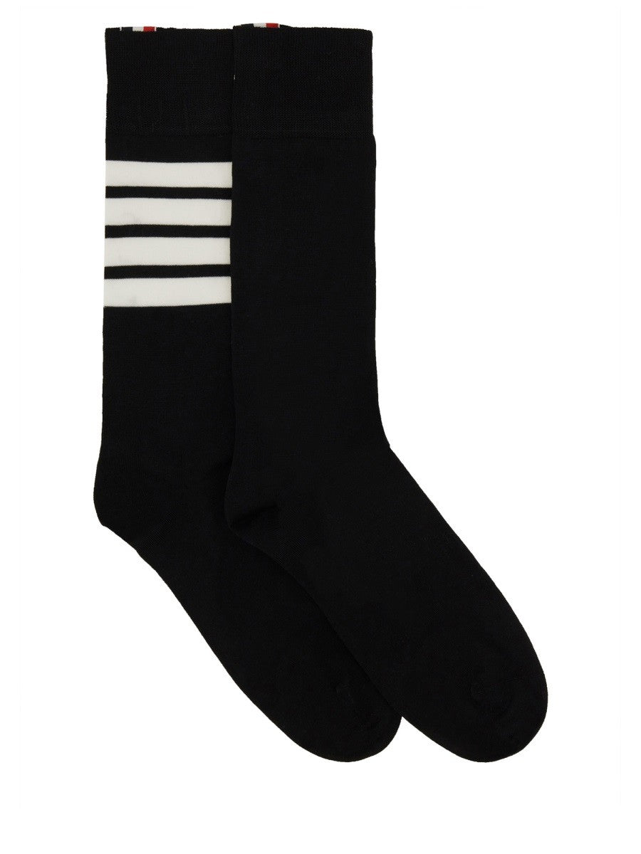THOM BROWNE - Thom Browne Socks With Logo - Women’s Accessories
