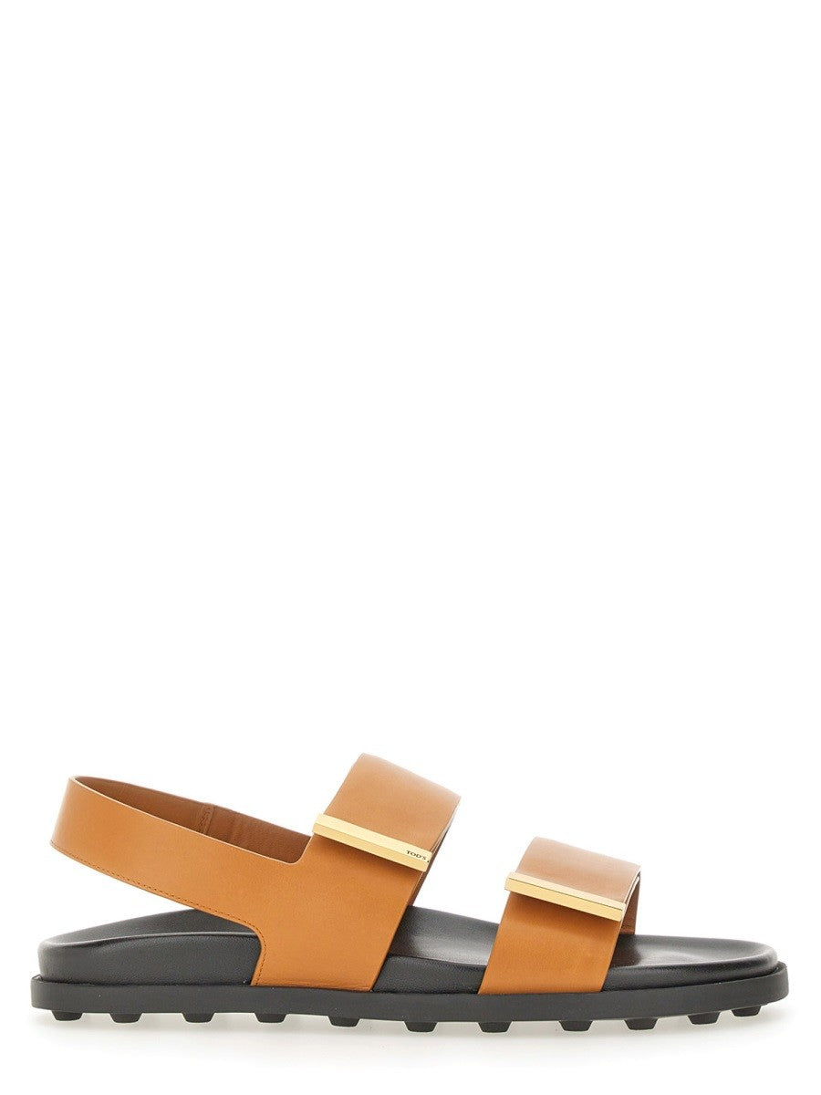 TOD’S - Tod’s Leather Sandal - Woman->FOOTWEAR->SANDALS