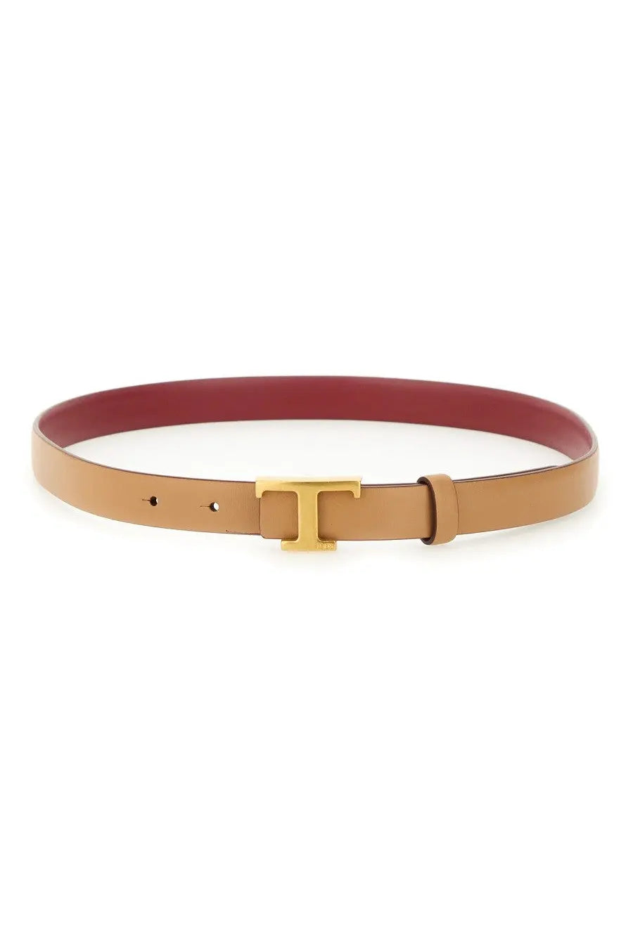 Tod s Women Reversible Timeless Belt Beige Leather Buckle  display picture 2