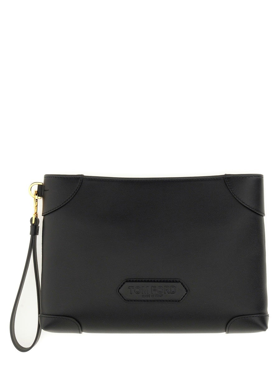 TOM FORD - Tom Ford Leather Clutch Bag - Man->Bags->CLUTCHES