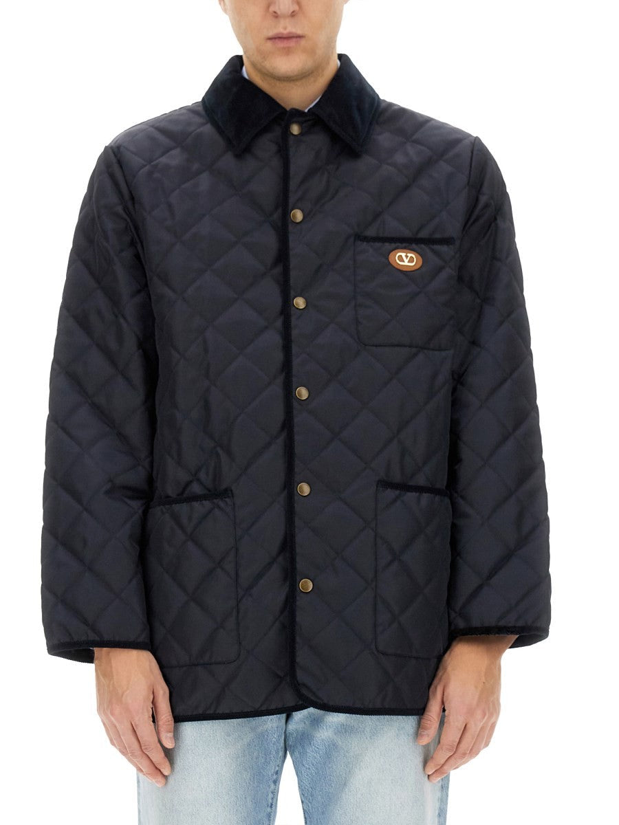 Valentino - Quilted Nylon Shirt Jacket - Home->Man->Clothing->SPORTS JACKETS