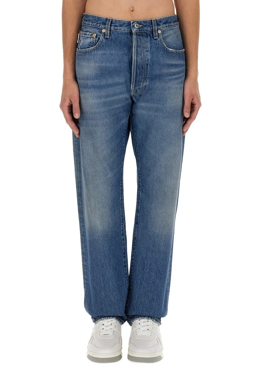 Valentino - Valentino Jeans With Logo Detail - Man->Clothing->Jeans