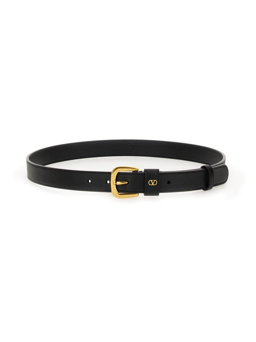 Valentino Garavani - Valentino Garavani ’Vlogo Signature’ Belt - Women’s Accessories