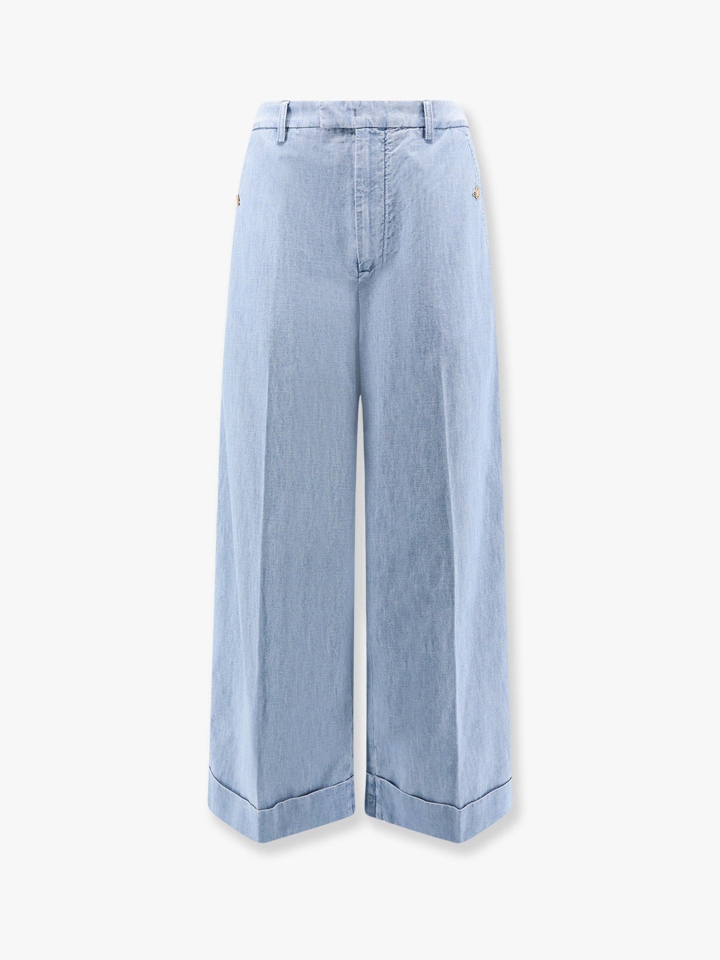 Valentino - Valentino Denim Pants With Lapels - Men’s Clothing
