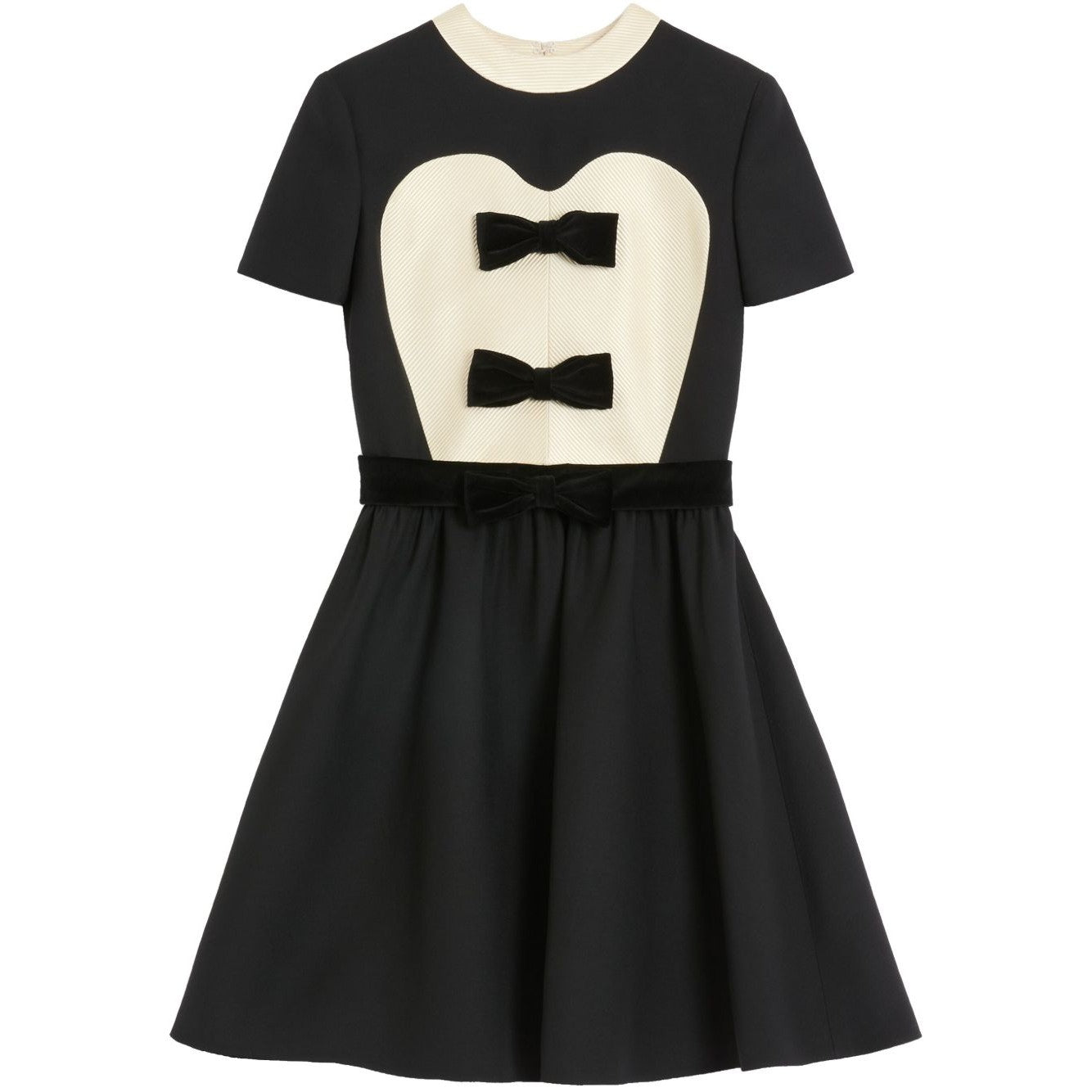 Valentino - Valentino crepe couture short dress with bows - Women’s Clothing