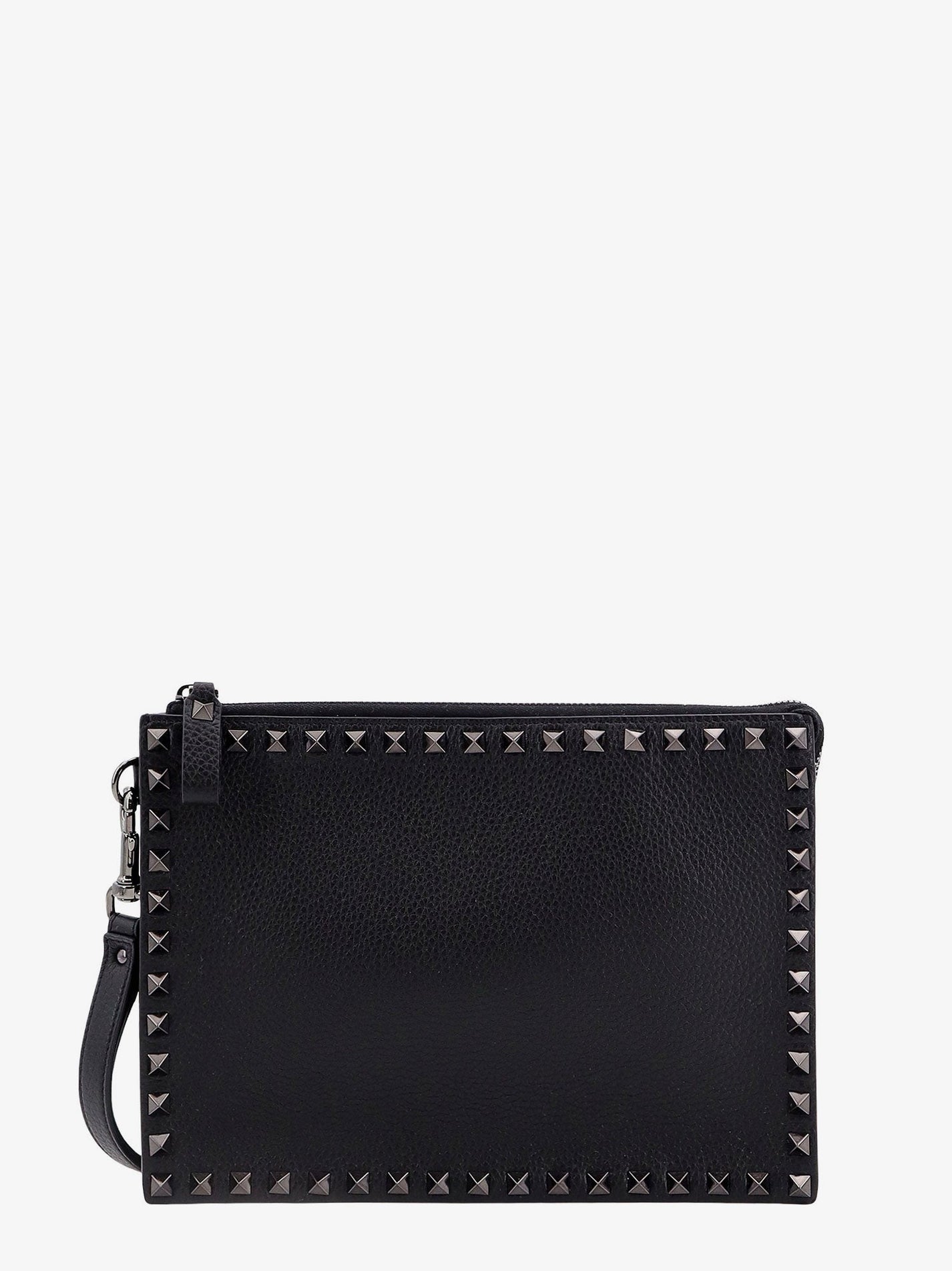 Valentino Garavani - Leather Clutch With Iconic Studs - Home->Man->Bags->Pochettes