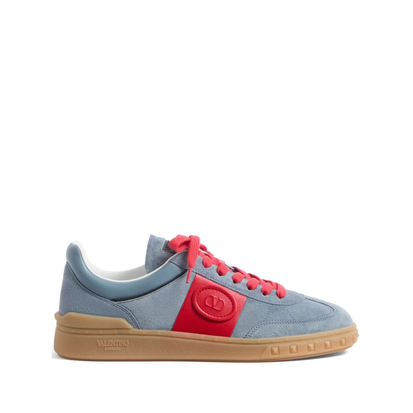 Valentino Garavani - Valentino Garavani Upvillage Low Top Sneaker In Split Leather And Calfskin Nappa Leather - Men’s