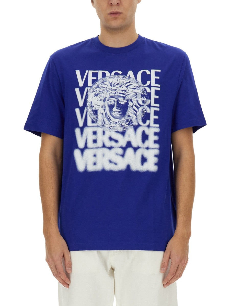 Versace - Versace T Shirt With Logo - Men’s Tops