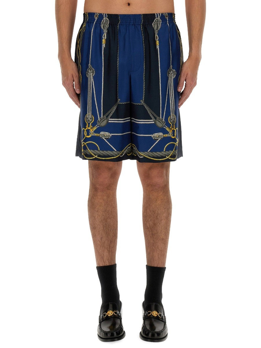 Versace - Versace Twill Bermuda Shorts - Men’s Clothing