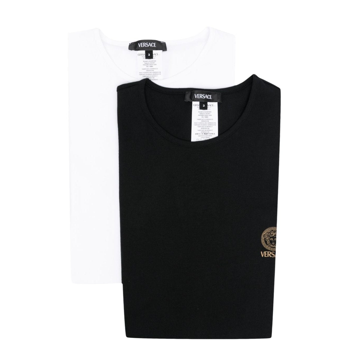 Versace Versace Medusa print cotton T shirt Men’s Tops