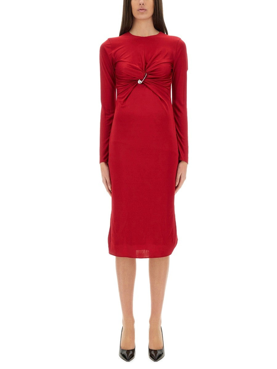Versace - Versace ’Safety Pin’ Midi Dress - Women’s Clothing