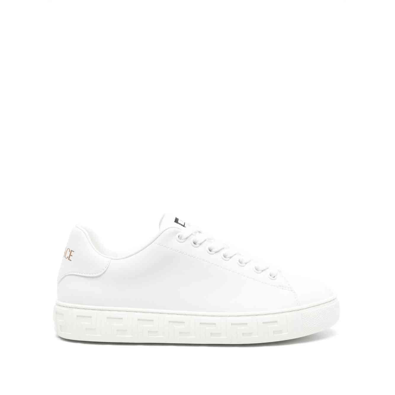 Versace Versace greca faux leather sneakers Women’s Shoes