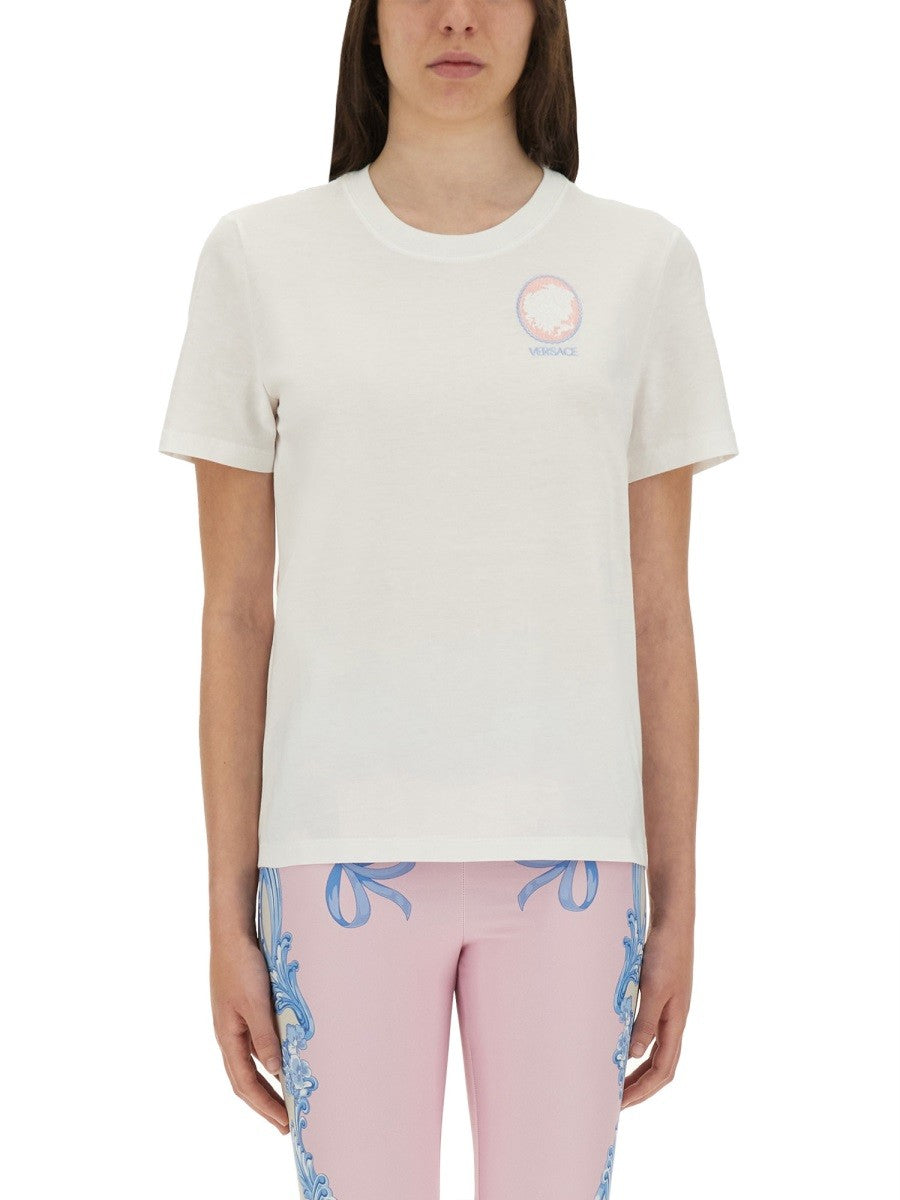 Versace - Versace Cameo Logo T Shirt - Women’s Tops