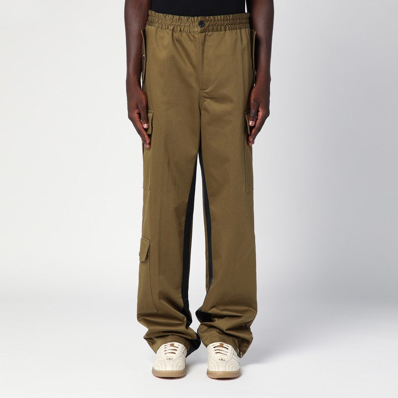 Wales Bonner - Wales Bonner Green khaki cotton trousers - Trousers
