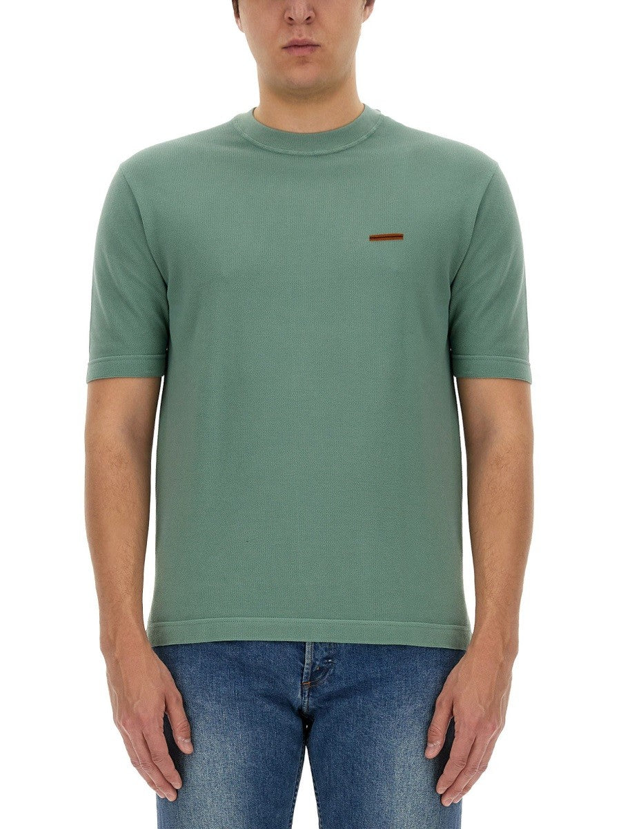 Zegna - Zegna T Shirt With Logo - Men’s Tops