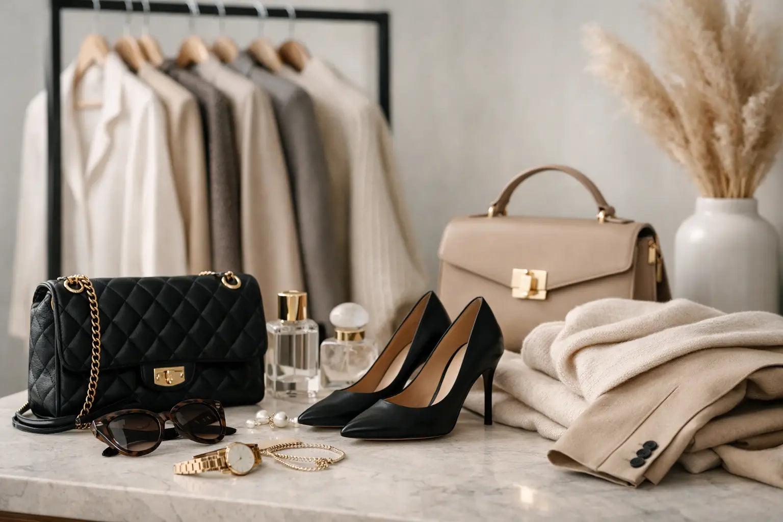 Black quilted leather Chanel handbag with gold-tone hardware and chain strap featured as luxury wardrobe staple