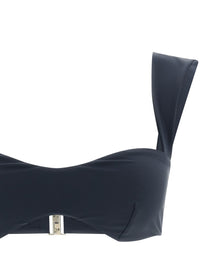 Magda Butrym Bikini Top Grey