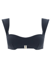Magda Butrym Bikini Top Grey