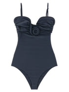 Magda Butrym One Piece Swimsuit Grey, view 3