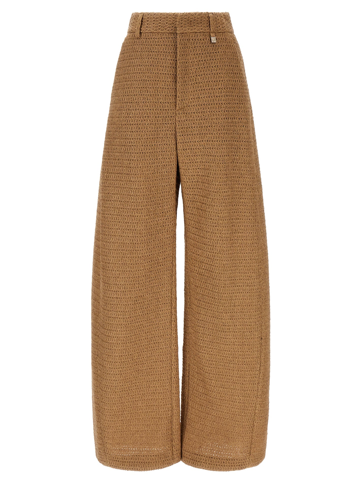 GIUSEPPE DI MORABITO - GIUSEPPE DI MORABITO Women’s Raffia Pants Beige - Women’s Pants