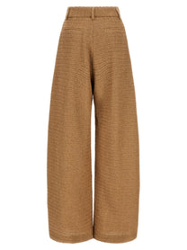 GIUSEPPE DI MORABITO - GIUSEPPE DI MORABITO Women’s Raffia Pants Beige - Women’s Pants