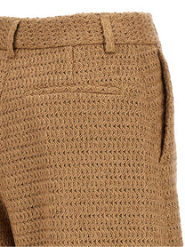 GIUSEPPE DI MORABITO - GIUSEPPE DI MORABITO Women’s Raffia Pants Beige - Women’s Pants