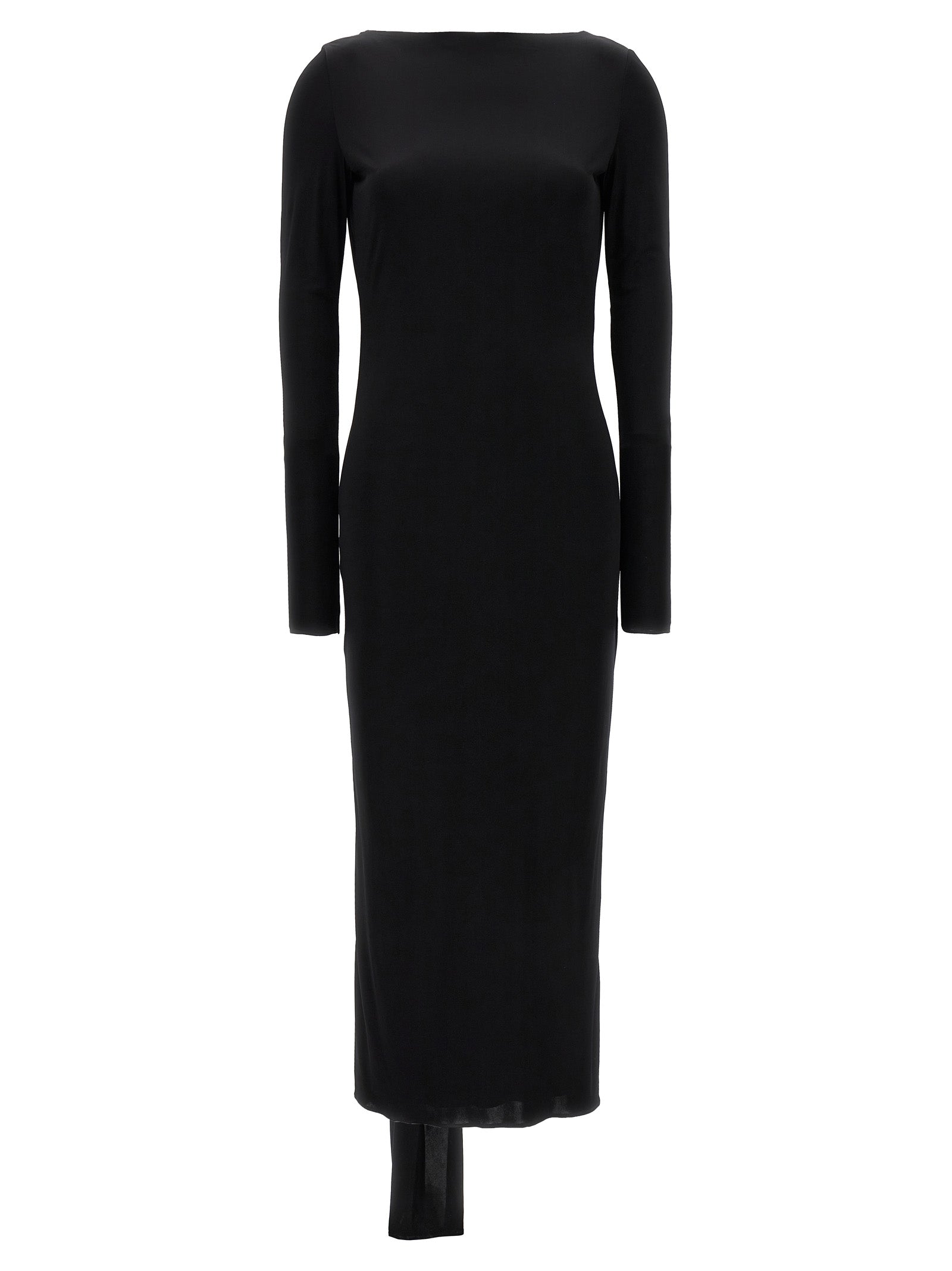 VERSACE - VERSACE Women’s La Vacanza Capsule Long Dress Black - Women’s Clothing
