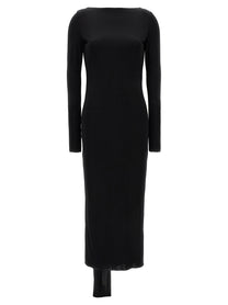 VERSACE - VERSACE Women’s La Vacanza Capsule Long Dress Black - Women’s Clothing