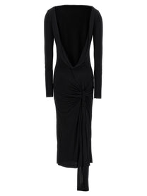 VERSACE - VERSACE Women’s La Vacanza Capsule Long Dress Black - Women’s Clothing