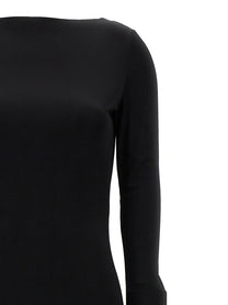 VERSACE - VERSACE Women’s La Vacanza Capsule Long Dress Black - Women’s Clothing