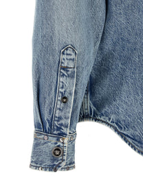 VERSACE Men's Medusa Shirt Light Blue