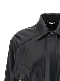 VERSACE - VERSACE - Leather blouson - Women’s Outerwear