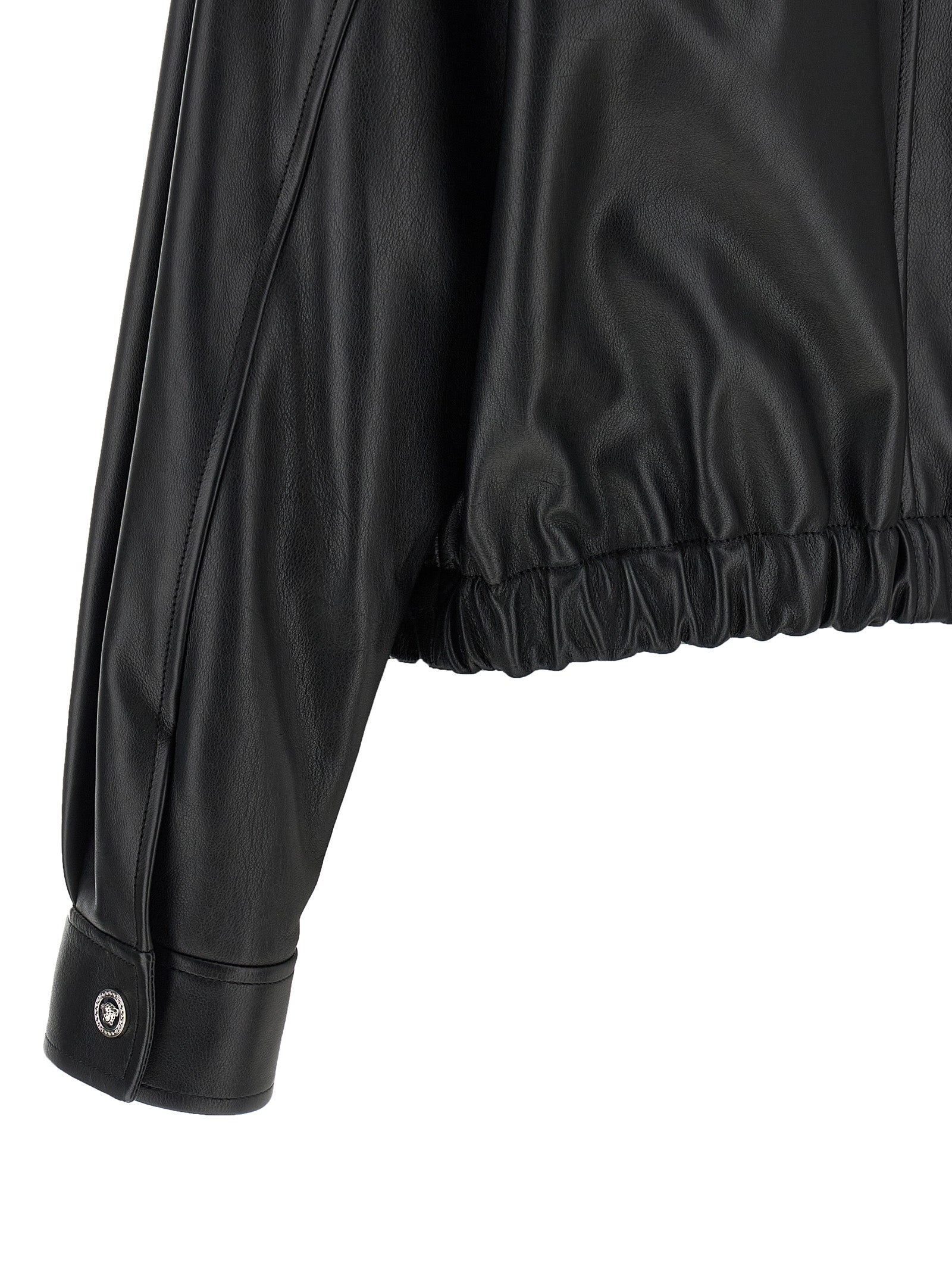 VERSACE - VERSACE - Leather blouson - Women’s Outerwear