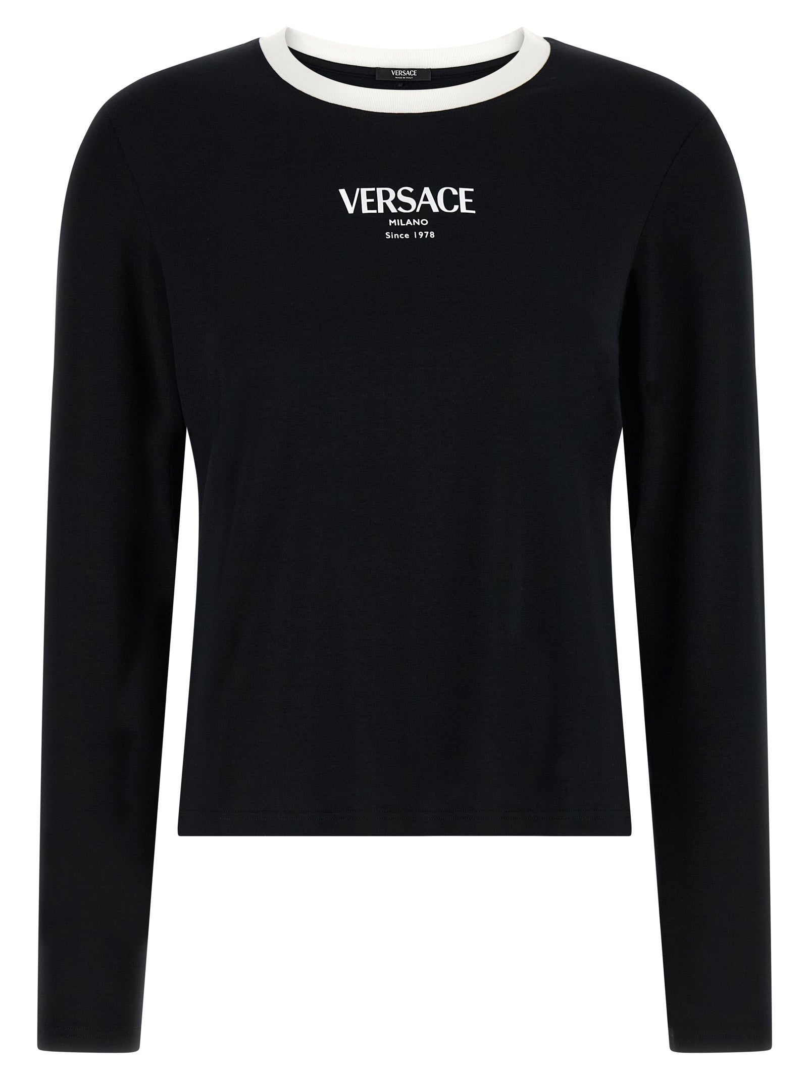 VERSACE Women's Versace Logo T-Shirt Black