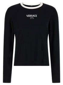 VERSACE Women's Versace Logo T-Shirt Black