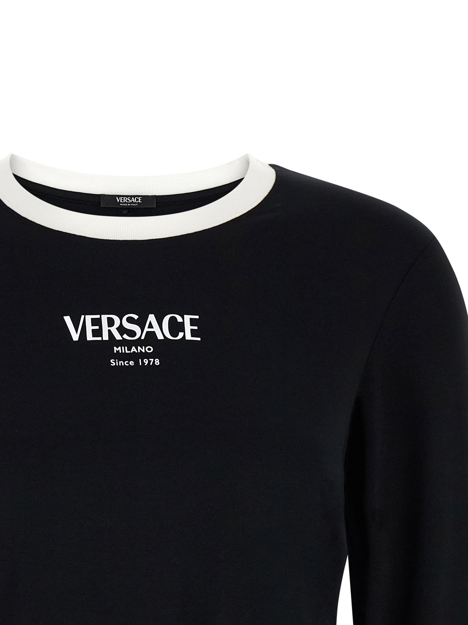 VERSACE Women's Versace Logo T-Shirt Black