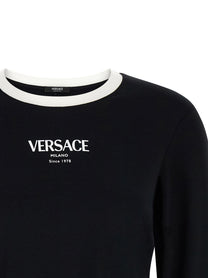 VERSACE Women's Versace Logo T-Shirt Black