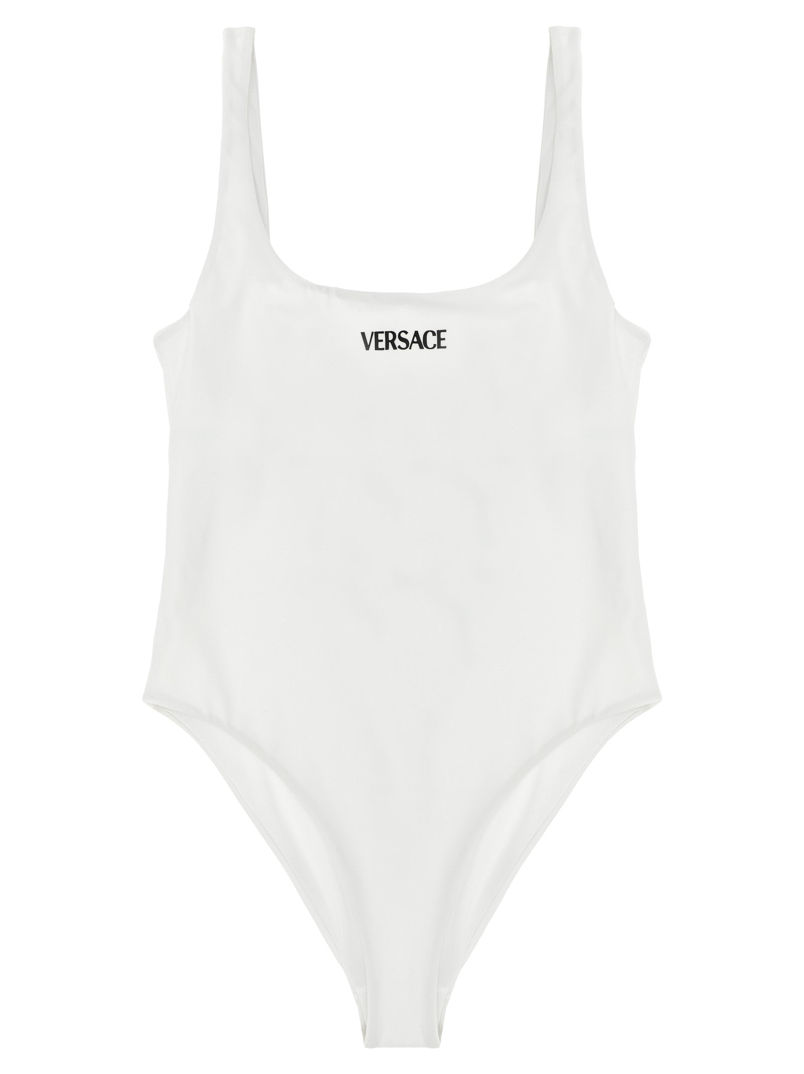 VERSACE Women's Versace Logo One-Piece Swimsuit White