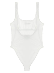 VERSACE Women's Versace Logo One-Piece Swimsuit White