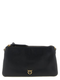 PINKO Women's Small ‘Mini Double Crossbody Bag Black