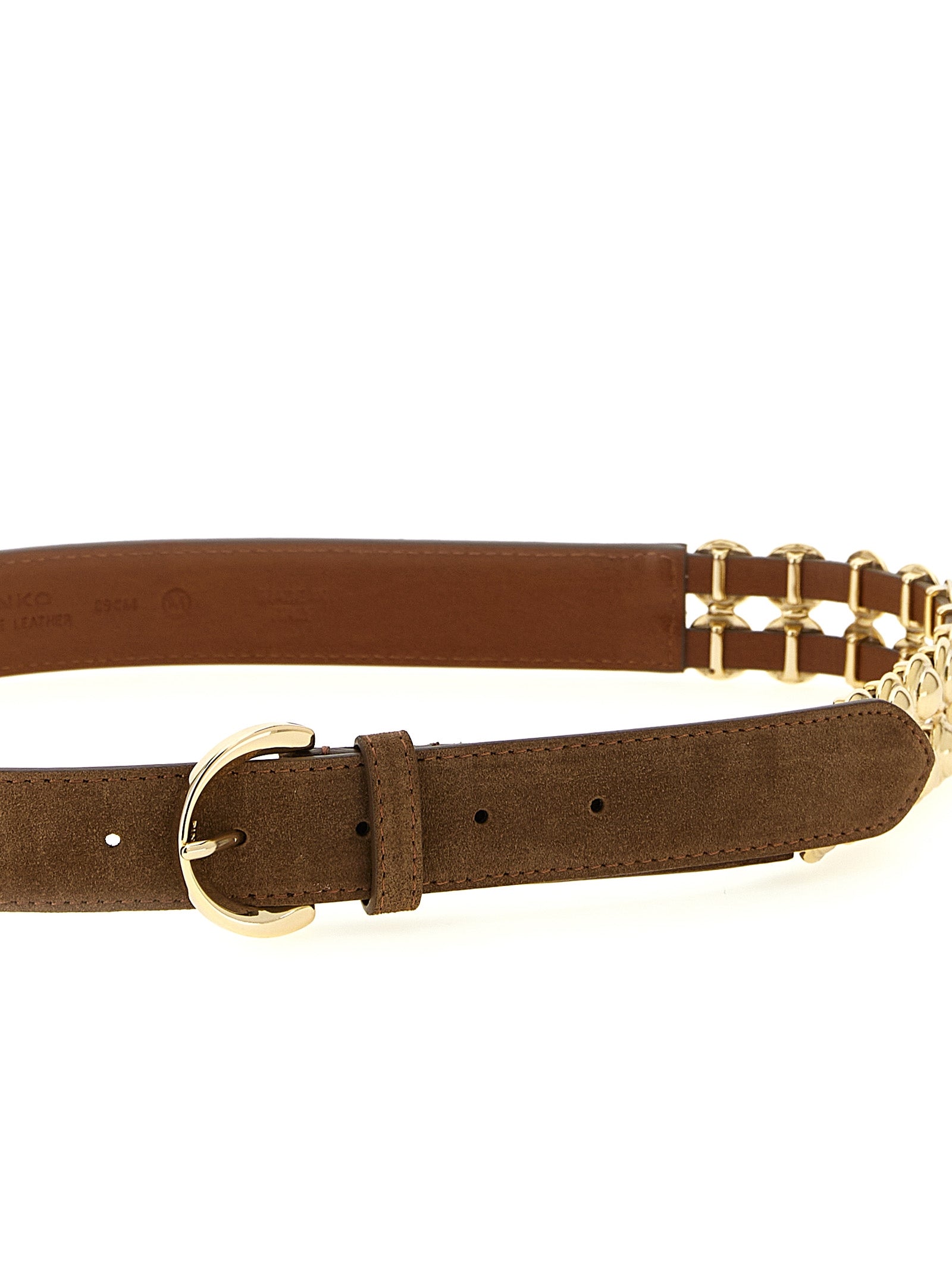 PINKO Women's Love Belt Brown